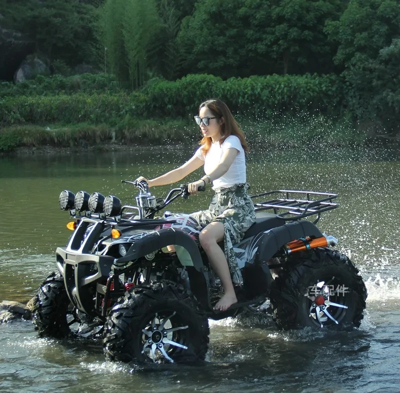 Big and Small Bull Beach  Four-wheeled Motorcycle Shaft Drive All-terrain 4WD Water-cooled Field Mountain Agricultural