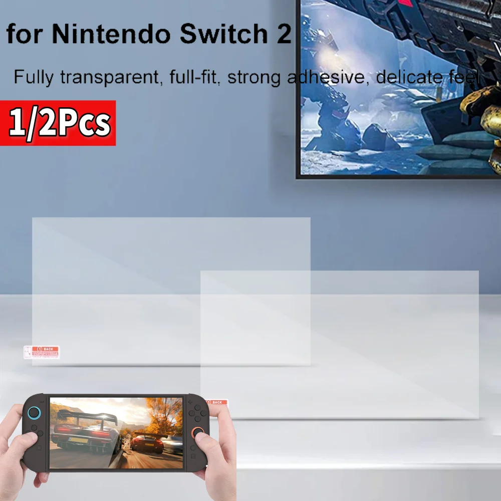 

For Nintendo for Switch 2 Tempered Glass Screen Protector Anti-Scratch Film