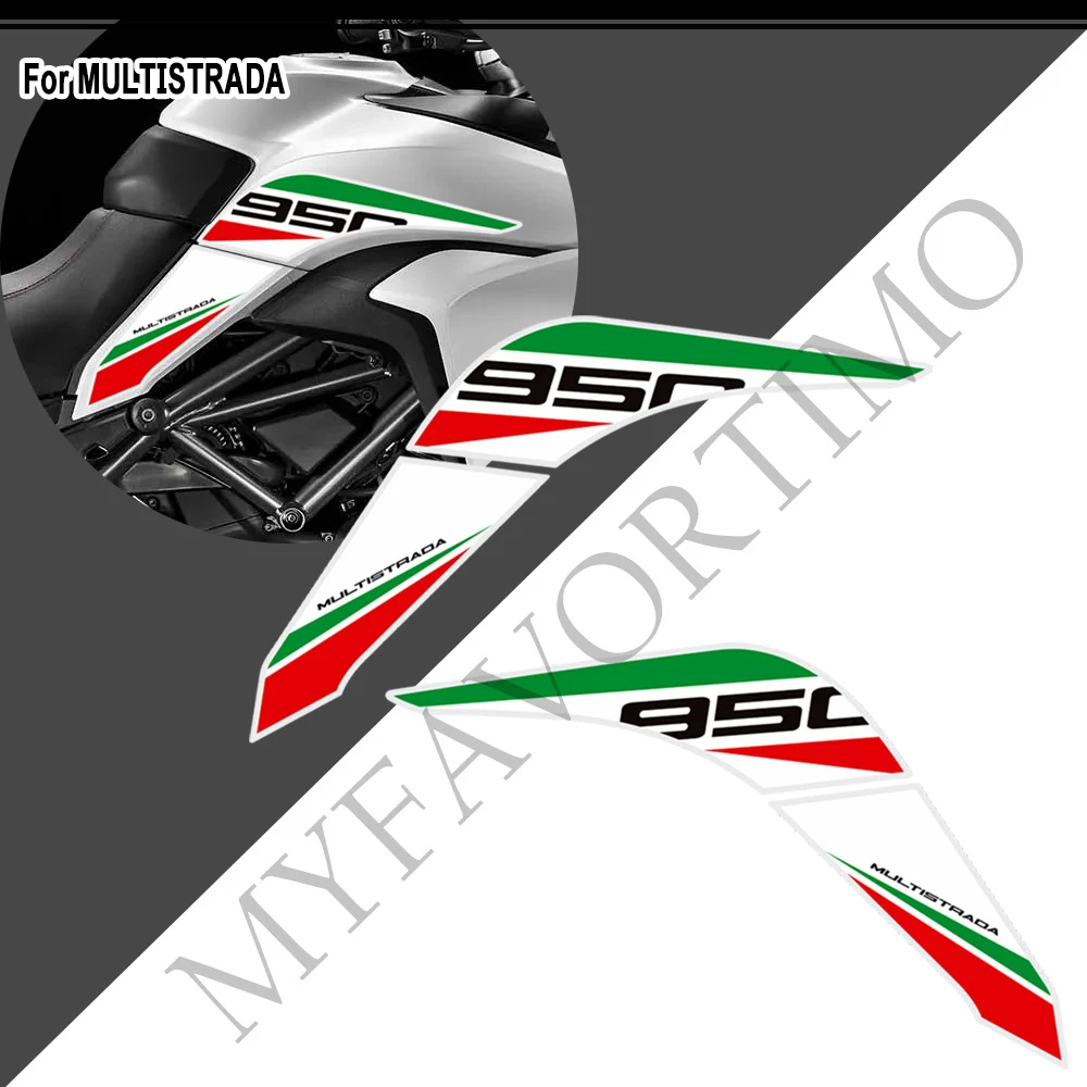 950S Motorcycle For Ducati MULTISTRADA 950 S 950s Fairing Protector Stickers Tank Pad Grips Gas Fuel Oil Knee Kit Decals