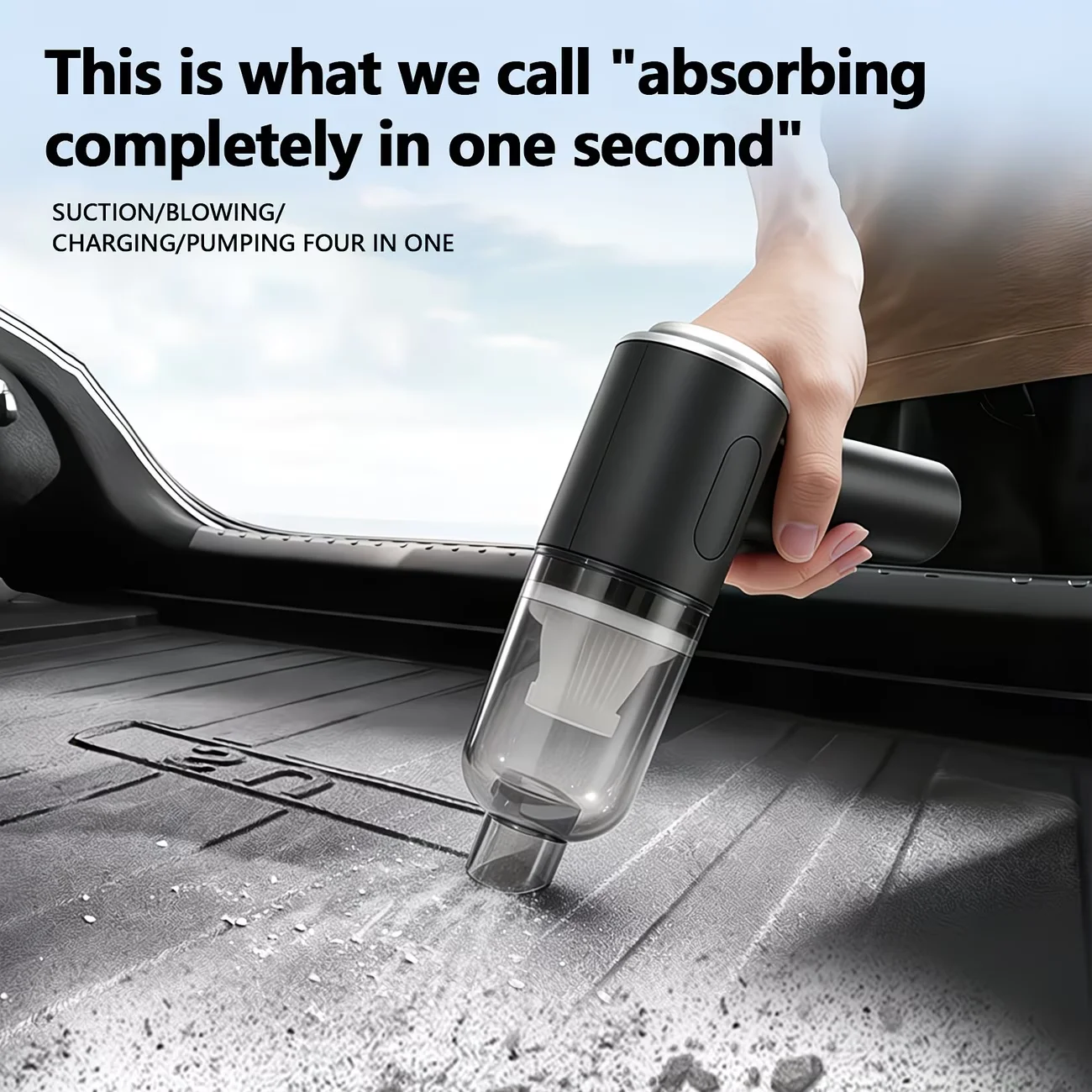 Car Vacuum Cleaner Portable Small Vacuum Cleaner For Multi Purpose Vehicles Small Household Pump Handheld Car Vacuum Cleaner