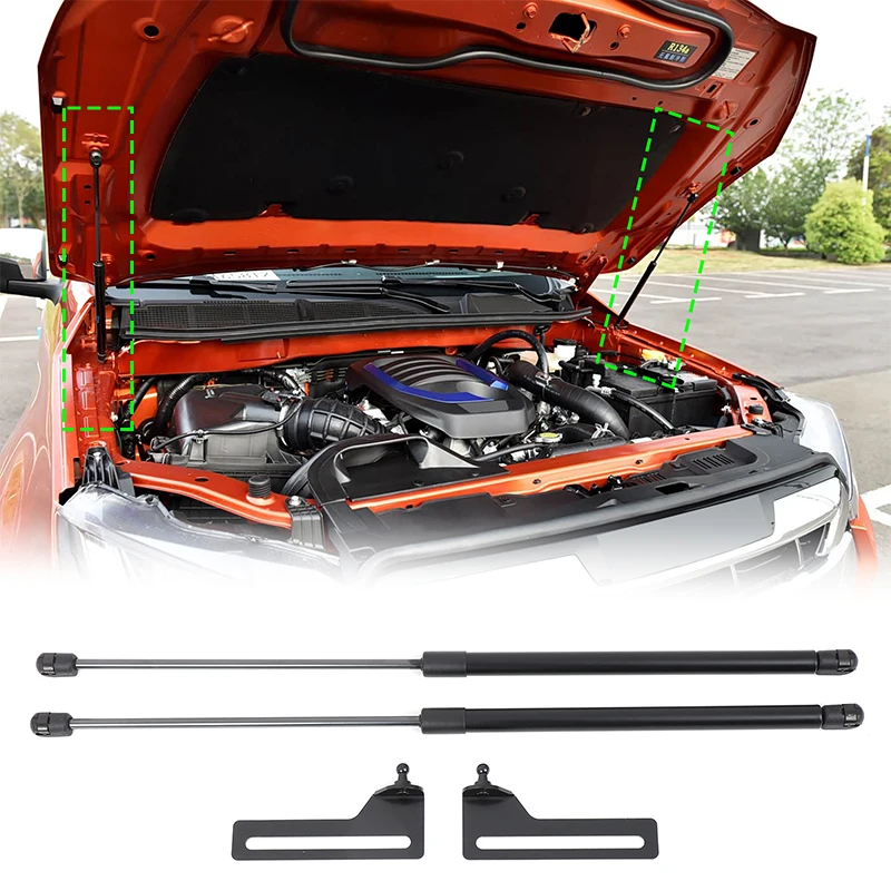 

For Mazda BT50/Isuzu D-MAX front cover hydraulic support rod, descent rod, auto parts, carbon steel 2020-2022