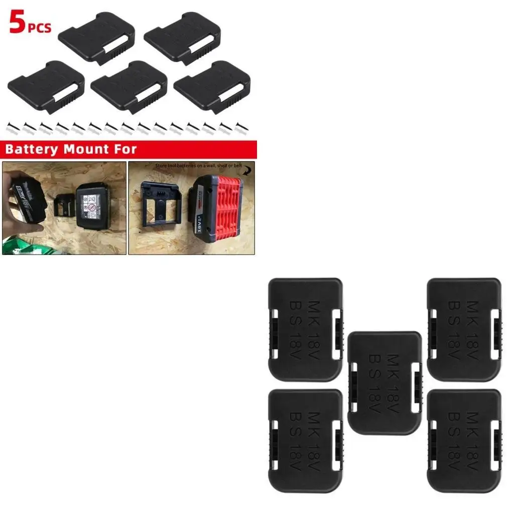 

652F Battery Mounting Rack For BL1415 BL1430 14.4V 18V Lithium Batteries Plastic Storage Organizers Safe Locking Mechanism