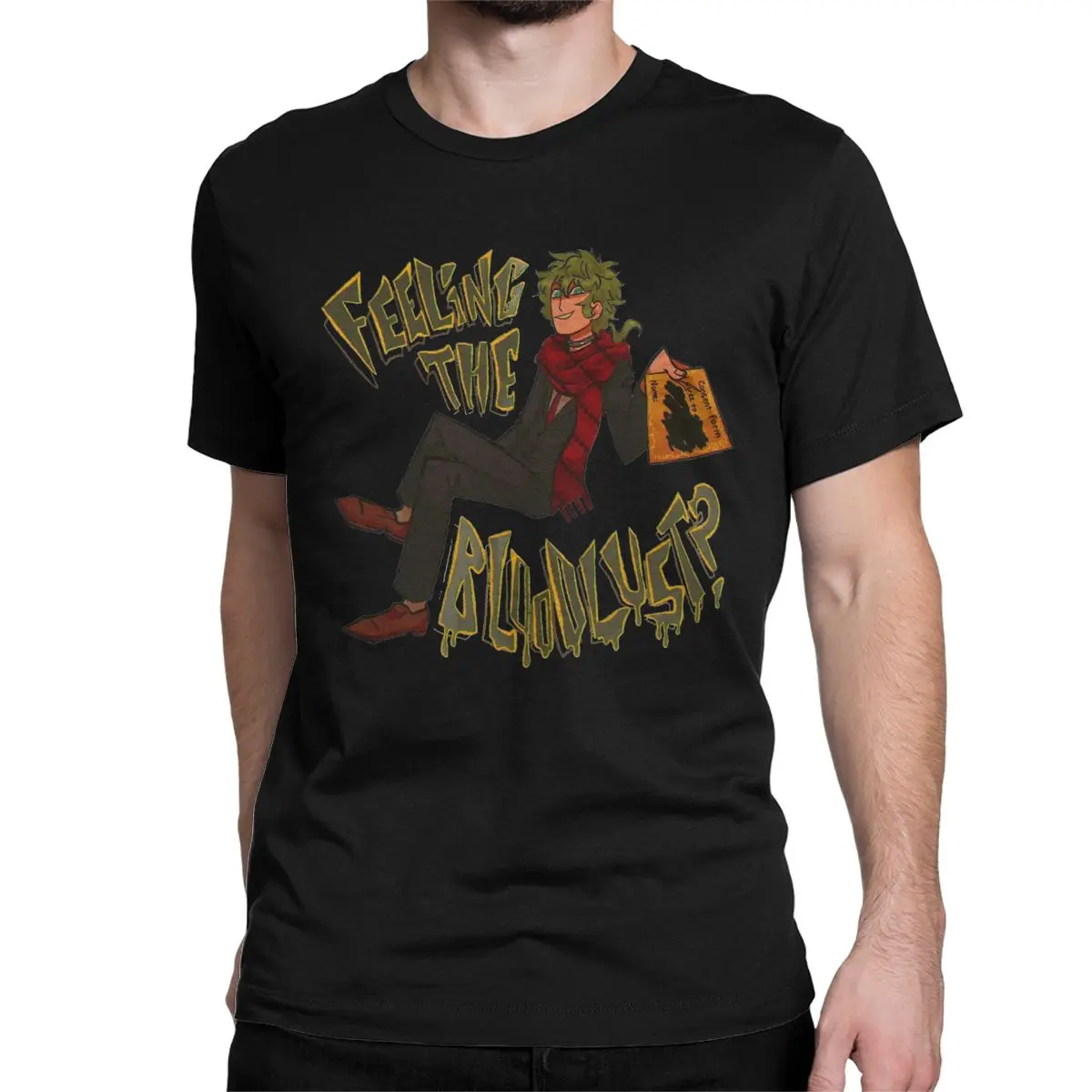 T-Shirt Midori Feeling The Bloodlust YTTD Pure Cotton Tees Short Sleeve Your Turn To Die Anime Game T Shirt Clothes Printed