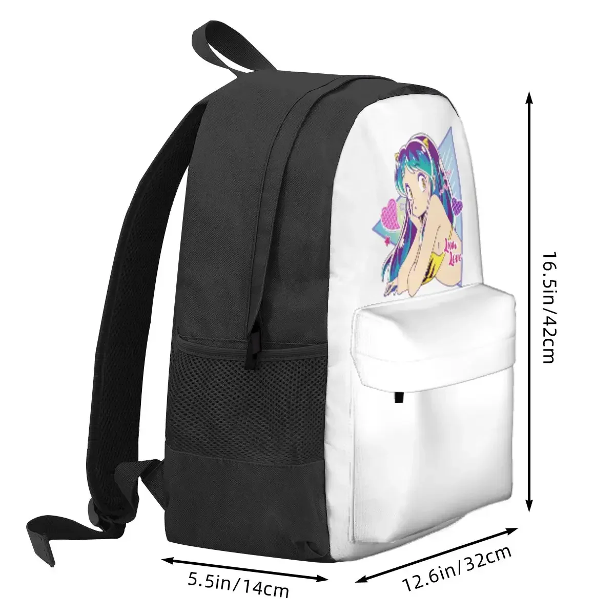 Flying Lamu Anime Urusei Yatsura Backpack Daypack Large Capacity Children BookBag School Bag Shoulder Bags for Men Women