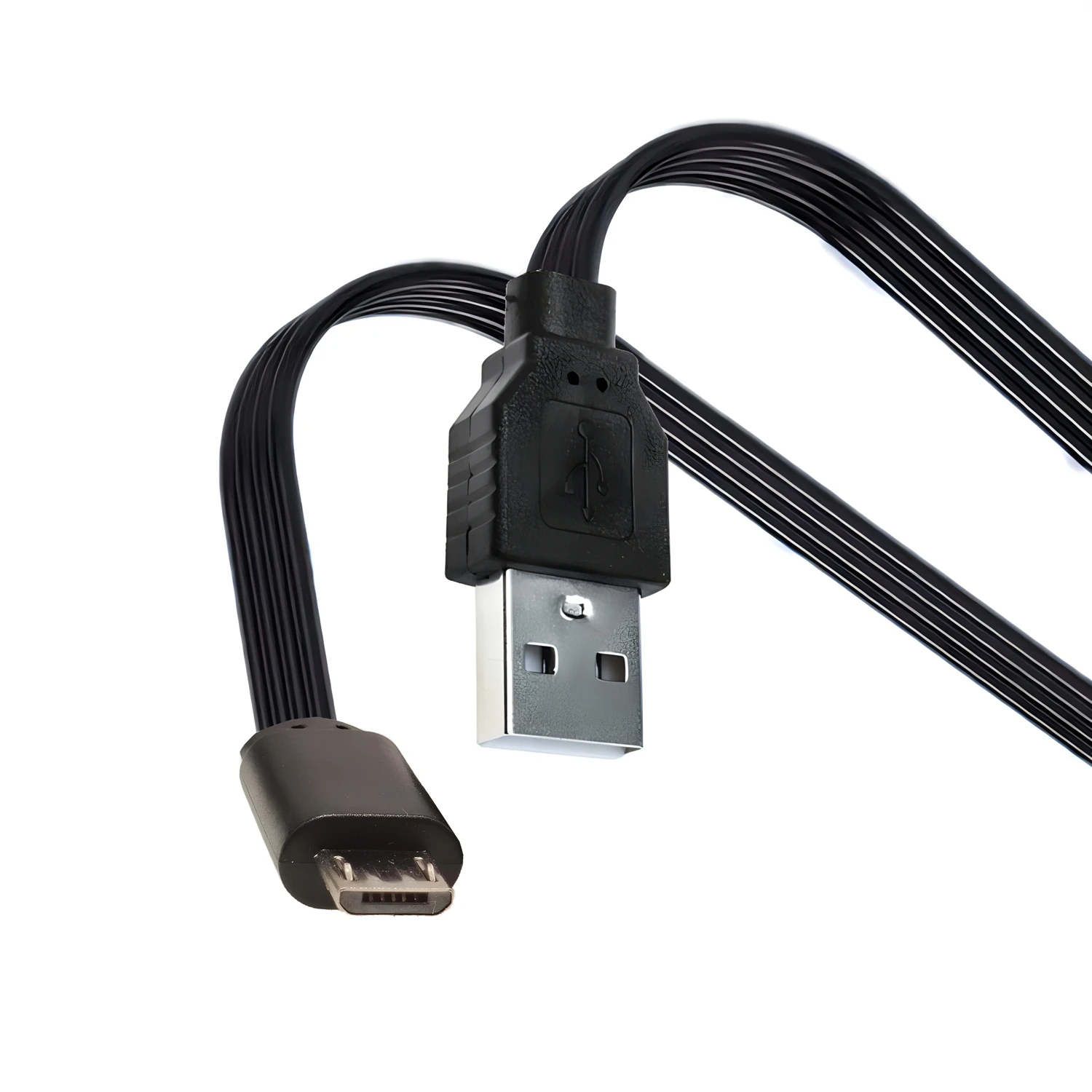Up, Down, Left， Right Angled 90° USB Micro USB Plug to USB Male Data Cable 20cm 50cm for Tablet 5ft 1m