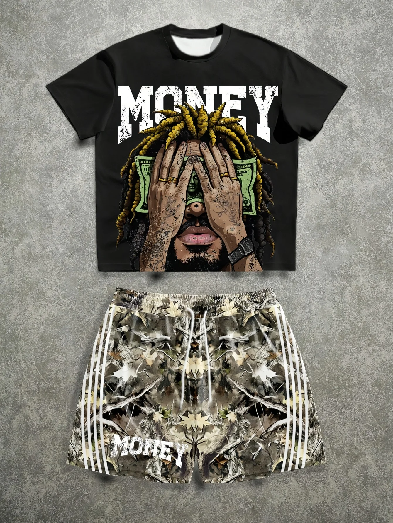 

2026 Summer New Mens Suit - Street Casual Fashion With Soft Comfortable Breathable And Lightweight 3D Letter Pattern Printing