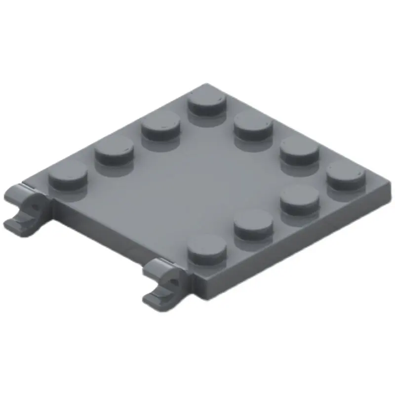 66252 Domestic building block parts 4x4 edge with particle clamping plate 6310190 small particles