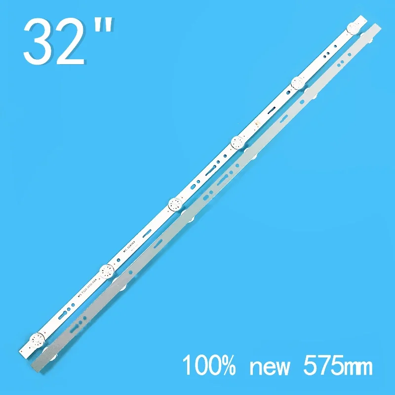 1set=2pcs 6leds 3v 575mm for 32 inch LCD TV MC-32A06X MS-T320-3030-08A 32A/3210 backlight strip