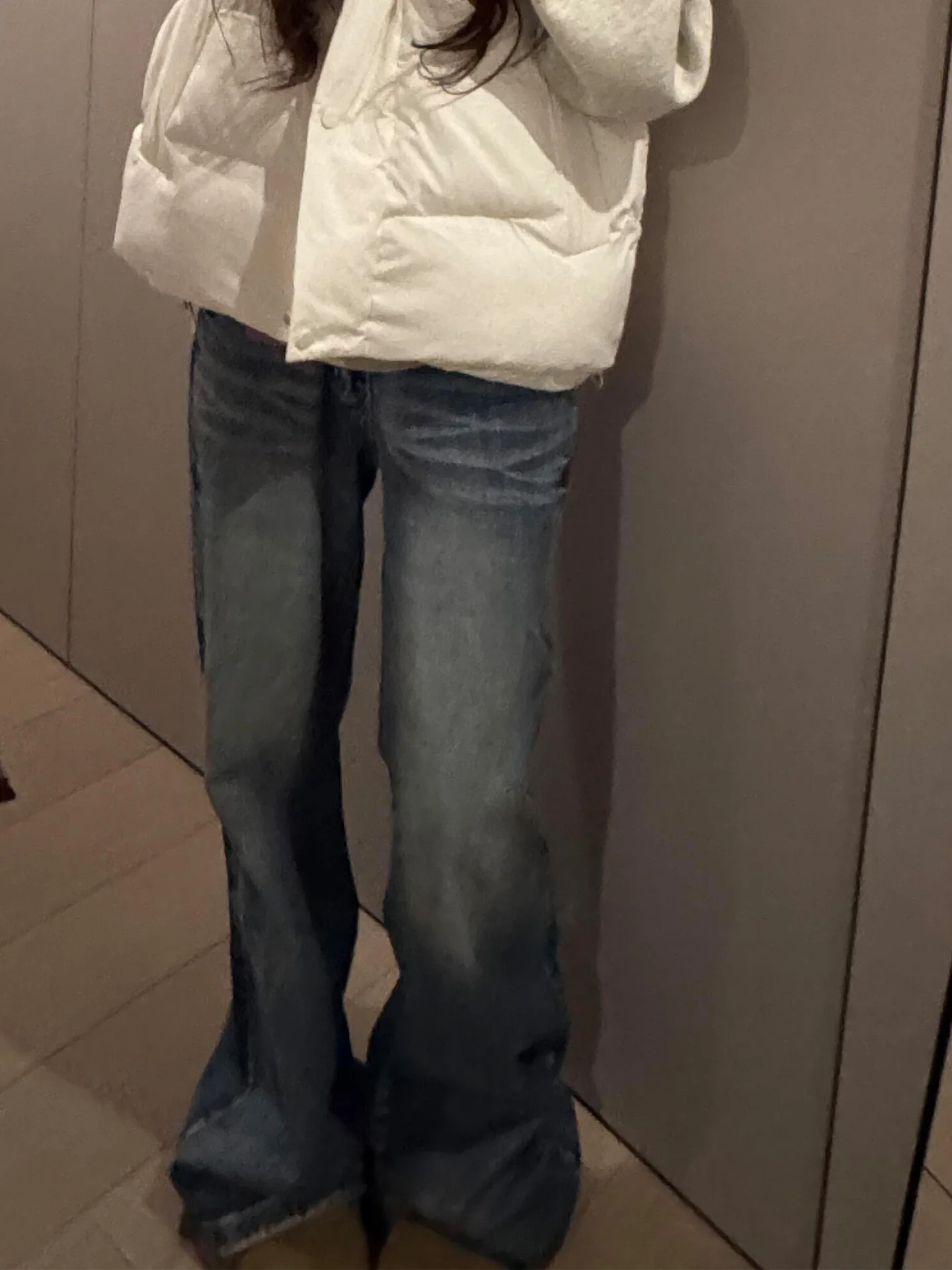 

Retro Washed High Waist Wide Leg Blue Jeans Women's Slimming Vintage Style Spring Summer New Arrival Ladies Fashion