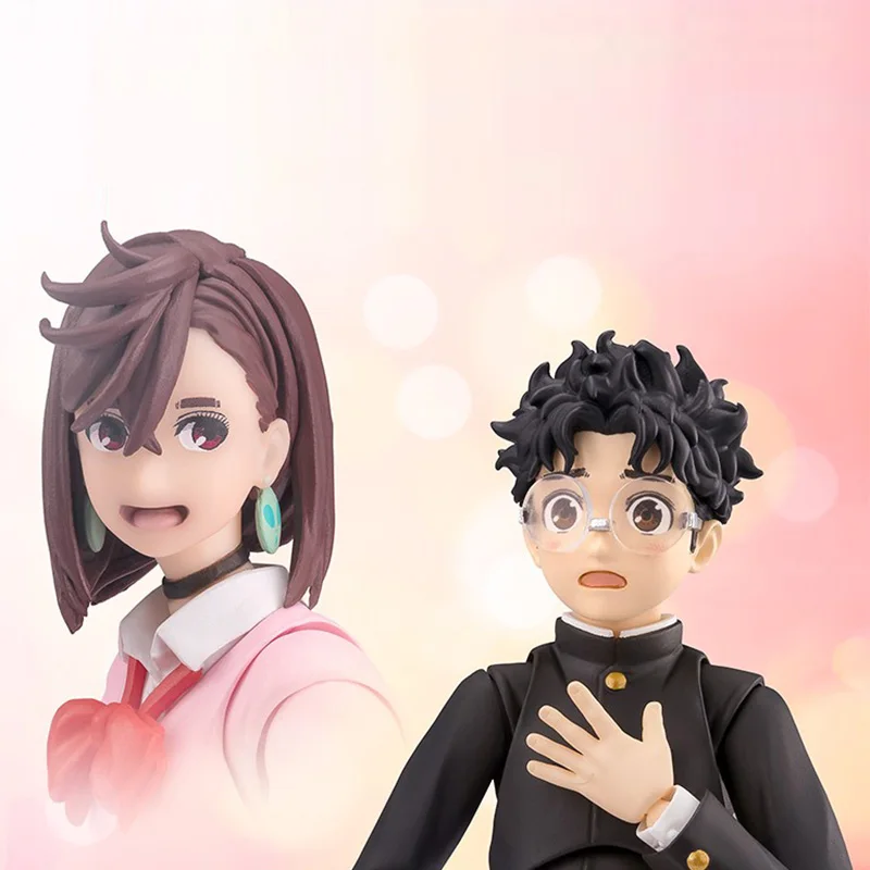 반다이 오리지널 SHF OKARUN 변형 세이코 MOMO DAN DA DAN 애니메이션 액션 피규어 모델 장식품 컬렉션 장난감 서프라이즈 선물