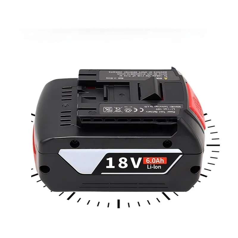18V 6000mAh High Capacity Lithium-ion Replacement Battery for Bosch BAT609 Cordless Drill Power Tools