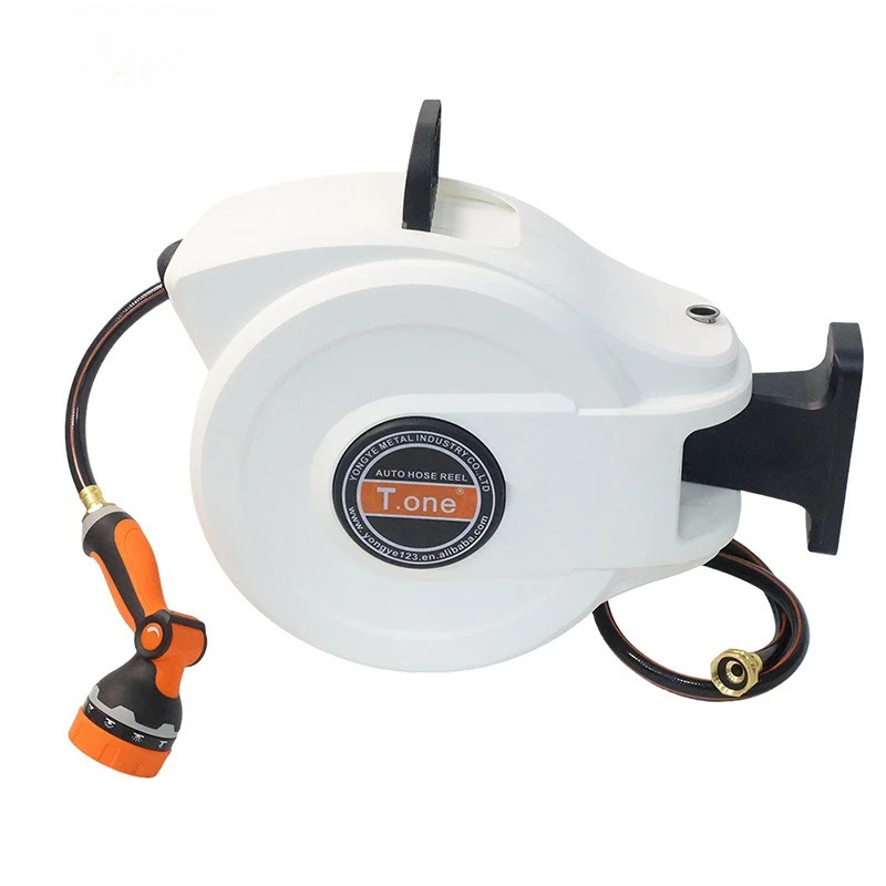 Automatic Retractable Garden Hose Reel for Household Garden Watering and Hose Storage