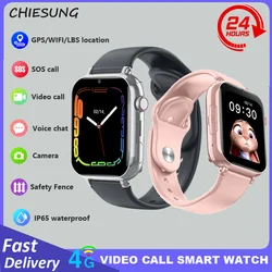 Reloj inteligente con diapasón para niños, pulsera con rastreador antipérdida, 4G, SOS, WIFI, GPS, videollamada, batería de 700mAh, regalo