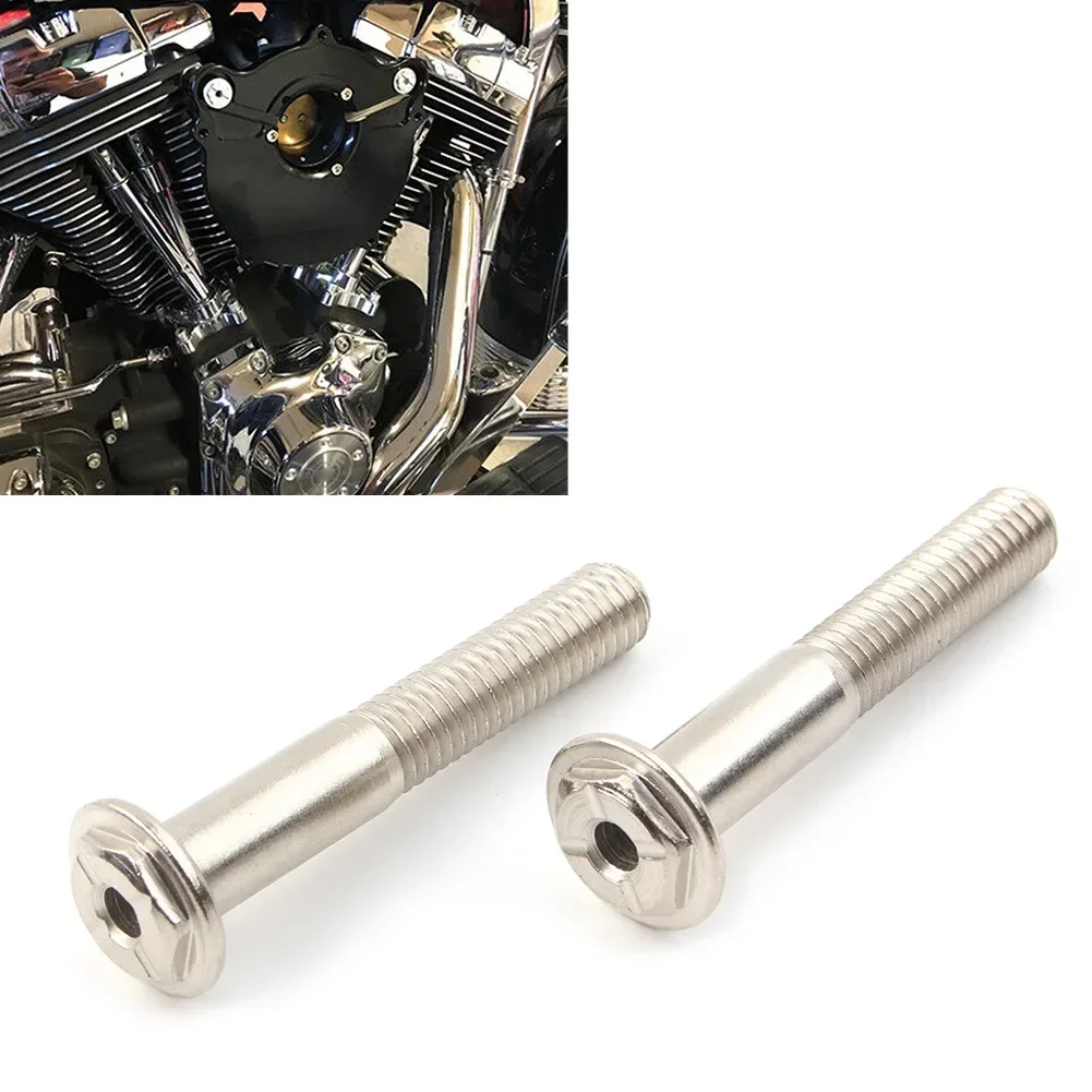 for Harley Touring Softail Dyna 2 PCS Motorbike Air Cleaner Intake Filter Long Bolts Screw