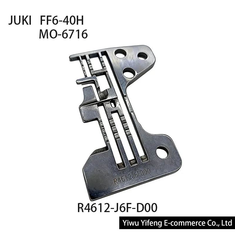 Placa de aguja Q X YUN JUKI R4612-J6F-D00 para máquinas de coser overlock de 5 hilos MO-6716 FF6-40H - Piezas de repuesto