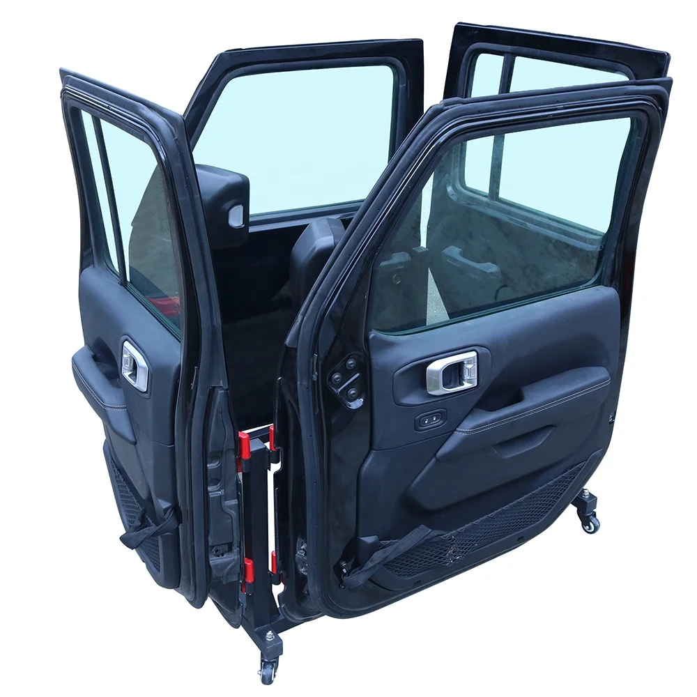 Movable Car Door Storage Sliding Door Hanger Kit fit for Wrangler JK/JL/Gladiator JT 2007-2021