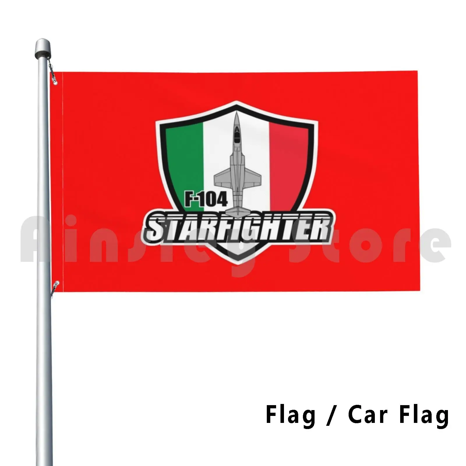 Italian F-104 Starfighter Outdoor Decor Flag Car Flag Italian Air Force Militare Fighter Jet F104 F 104