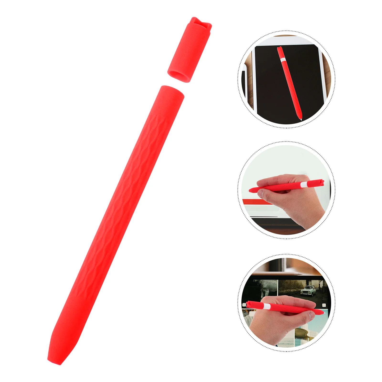 

Touch Screen Pen Replacement Sleeve Non Slip Silicone Cover Protective Case Compatible Pencil Stylus Pen Case Lightweight