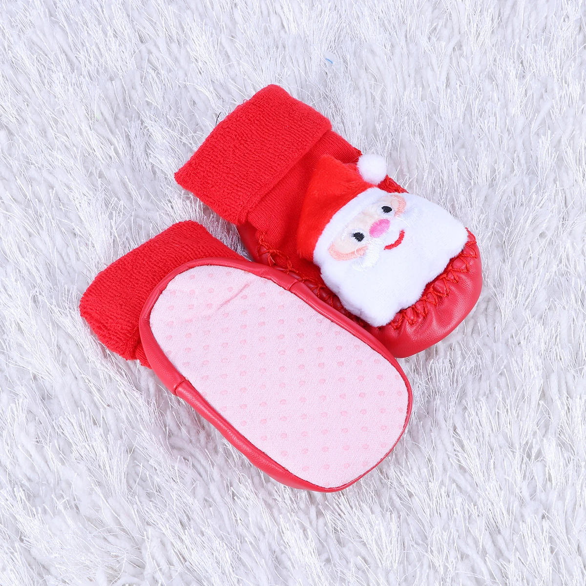 

Baby Christmas Stocking Thickened Anti slip Floor Shoes Keep Warm Socks Soft Material Comfortable Design Charming Style Lovely