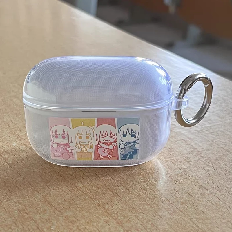 Cartoon Bocchi The Rock Anime Case for Apple Airpods Pro 2 1 Cases Wireless Bluetooth Covers for Air Pods 3 Earphone Accessories