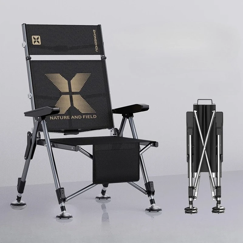 

European Style Convenient Folding Fishing Chair Multifunctional All Terrain Expandable Fishing Chair Outdoor Furniture FYFC