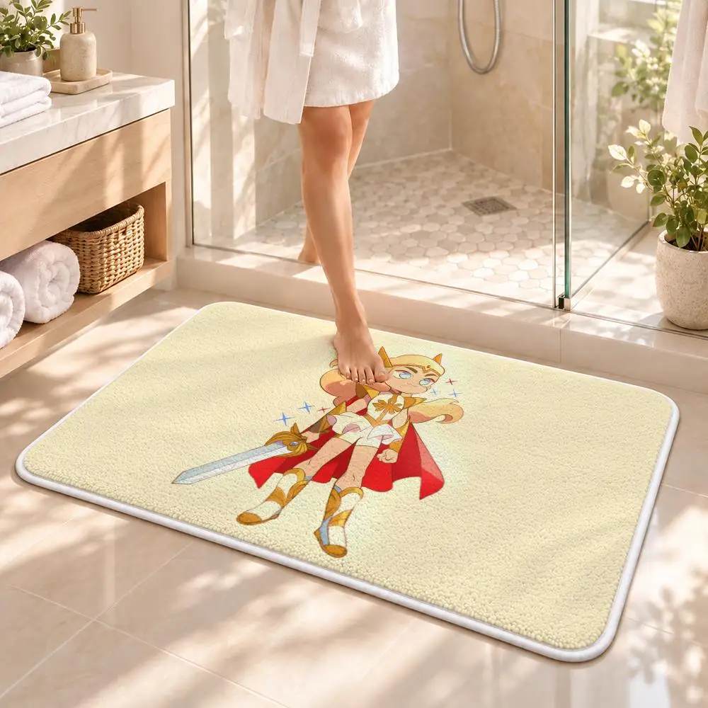 She R-Ra Princesses of Power Floor Mat Flannel Rug Soft Non Slip Door Mat for  Bedroom Living Room Entryway Home Decor Gift