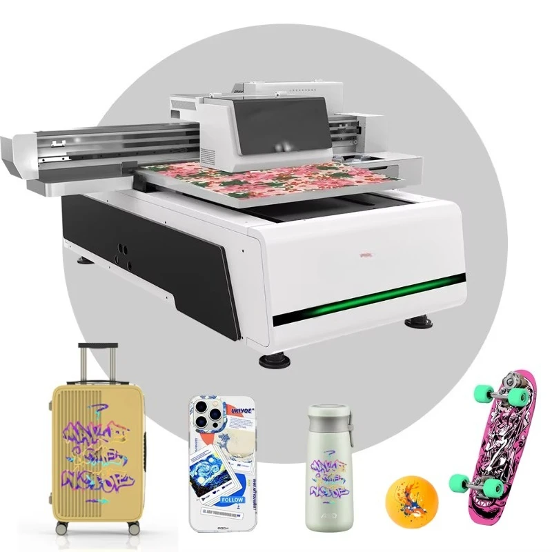 6090 A1 Flatbed Printer for Wood Acrylic Phone Case Card Leather-High Speed Digital