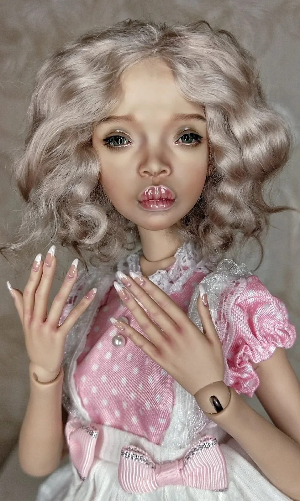 

New sd toy BJD doll 1/4 A thick mouth birthday present High Quality Articulated puppet Toys gift Dolly Model nude