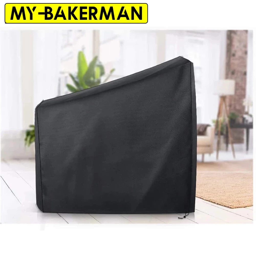 Cubierta protectora para bicicleta estática/spinning, impermeable para interiores y exteriores, a prueba de polvo, cubierta negra para equipos de gimnasio de grado muebles