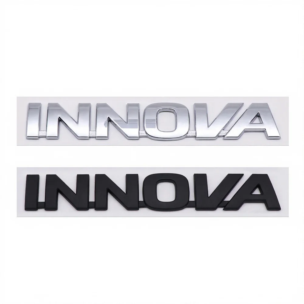 3D ABS Innova Letters Separate Car Emblem Badge Decal Sticker for Innova Crysta Zenix Rear Trunk Tailgate Refit Accessories