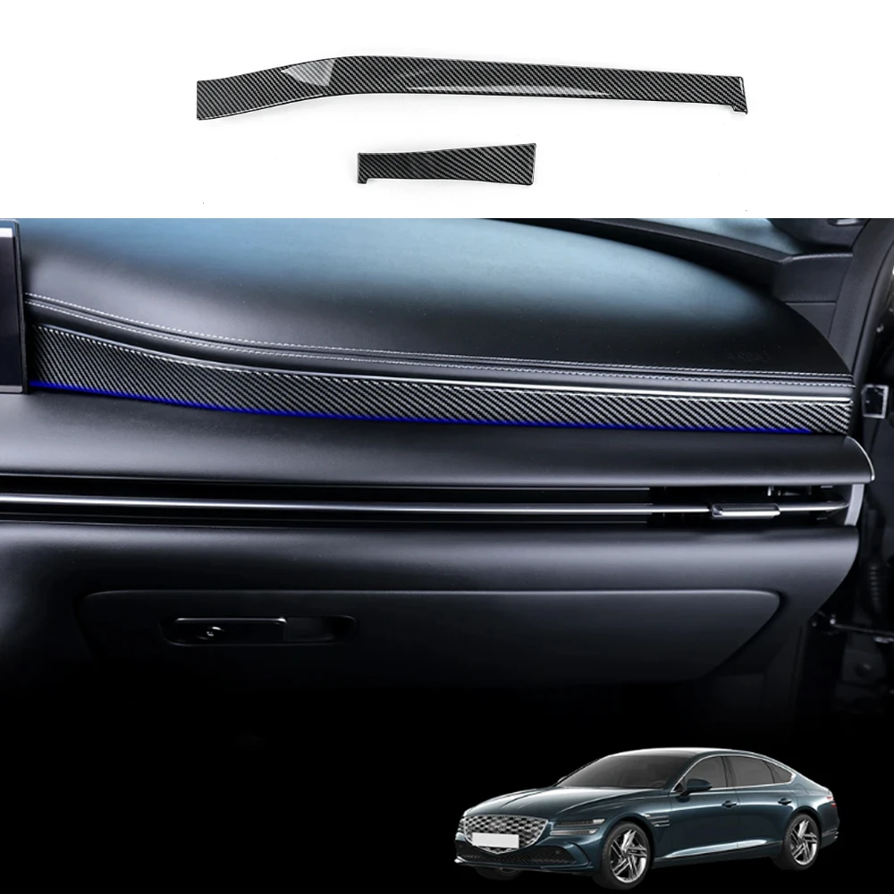 

For Genesis G80 RG3 2025 2026 Car Dashboard Air Vent Decorative Stripes Cover Trim Interior Accessories LHD