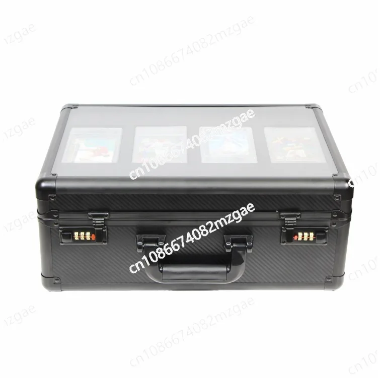 Card storage box, carbon fiber storage box, star card collection box, PSA BGS portable belt password lock box.