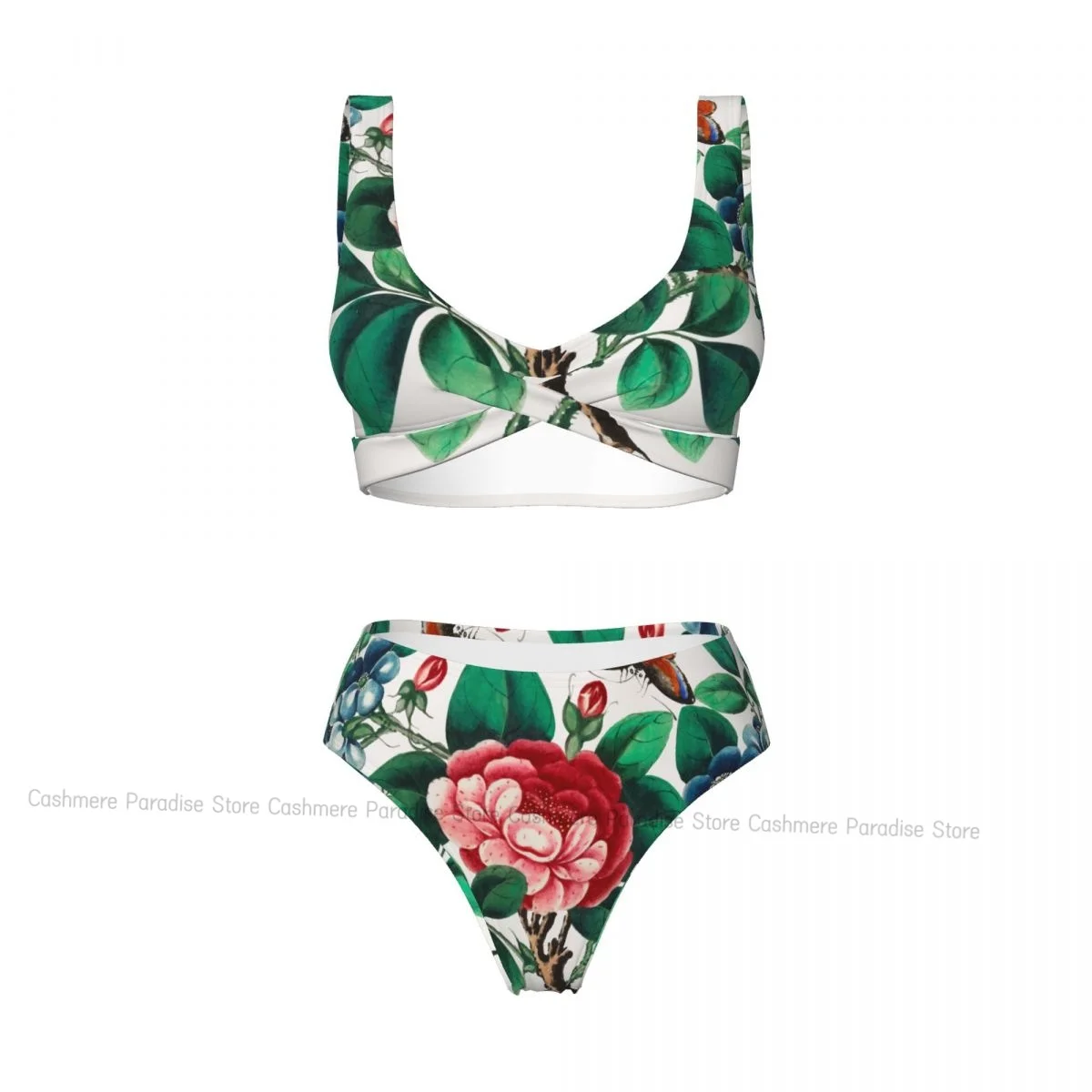 

The Push-Up Bikini Women Sexy Separate Swimsuit Flower Two-piece Beachwear