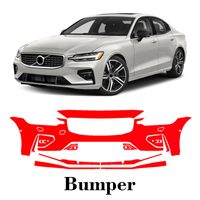 Car Precut Paint Protection Film Front Bumper Anti-scratch Exterior TPU PPF For Volvo S60 R-Design 2019-2025