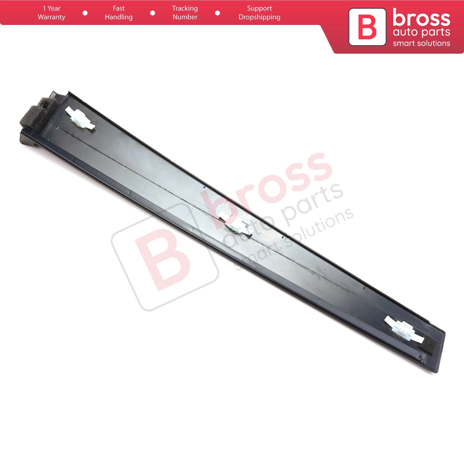 Bross BDP870 Front Right Door Pillar Frame Trim Moulding 2S61A20898AM 1473673 With Sponge Snap Ring Clips for Ford Fiesta MK5