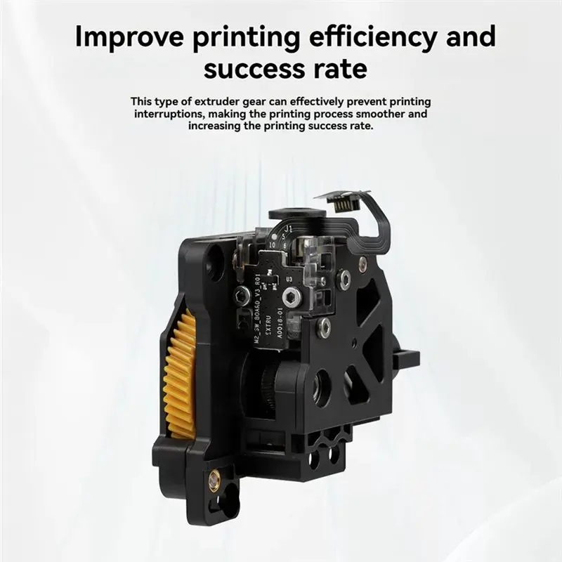 For Bambu P1 Series Upgraded Extruder Assembly 3D Printer Parts- Hollow Cooling Design Hardened Steel Gear