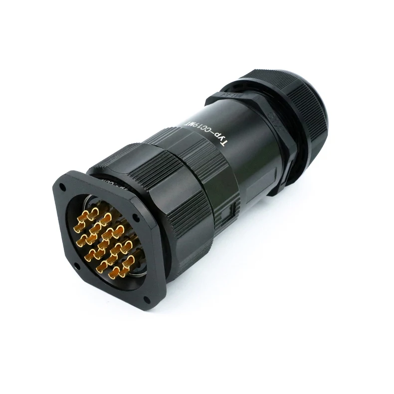 Multipin 19 Pin Female Plug Male Socket Power Socapex Style Connector
