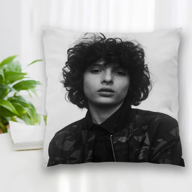 Hot Sale Custom Finn Wolfhard Square Pillowcase Zipper Pillowcase Living Room Bedroom Multi-Size 35x35cm 45x45cm