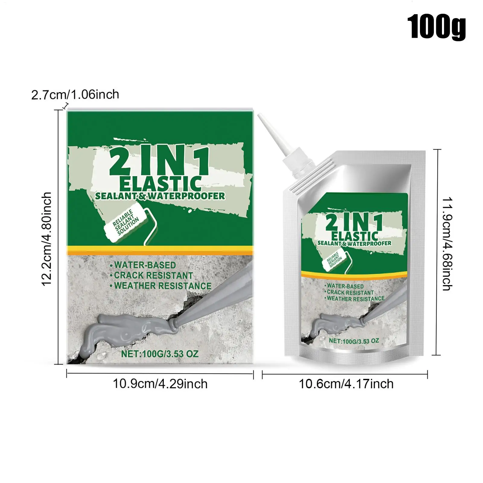 Picture 7: Roof Sealant Waterproof 100g Crack Sealant Adhesive Multifunctional Sealing Adhesive For Bathroom Shower Kitchen Tile Wall