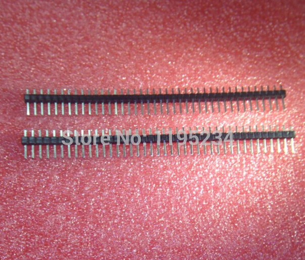 40 pinos cabeçalho tira soquete 2.54mm em linha reta única pino macho pcb escudo diy