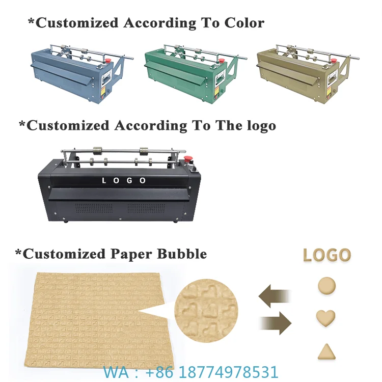Máquina de relleno vacío, almohadilla de envoltura, cojín, maquinaria para fabricar papel, 2024, nueva burbuja de papel Kraft automática reciclable 100% ecológica