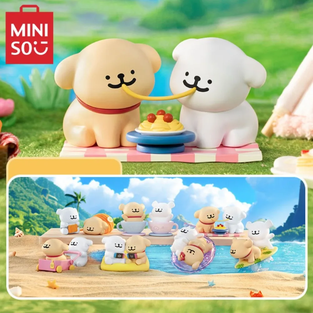 MINISO Blind Box Maltese Enjoy Moments Joyful Series Anime Figures Model Doll Toys Desktop Decorative Ornaments Birthday Gift