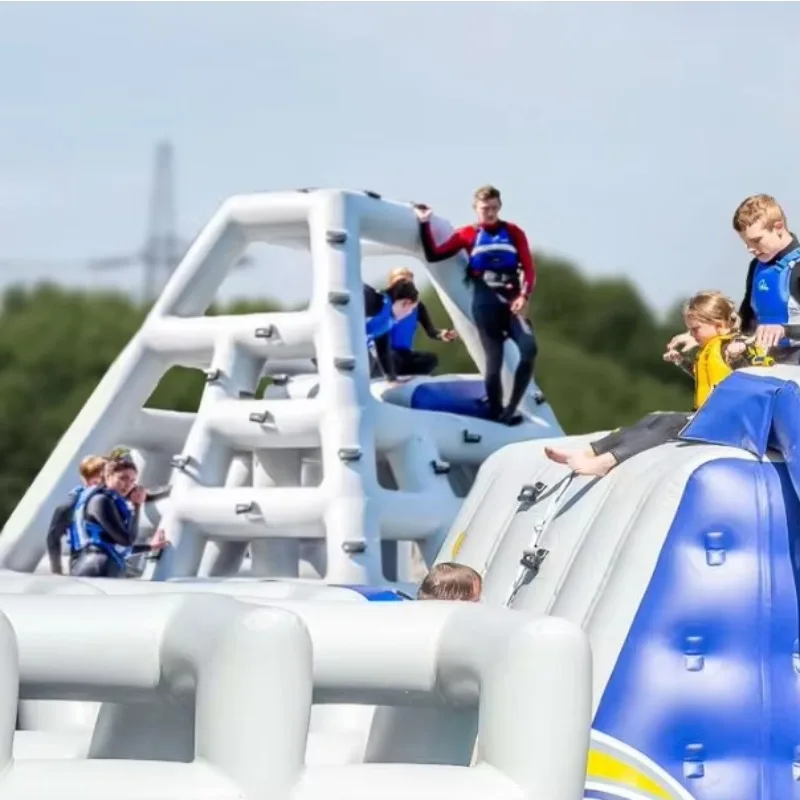 High Quality Inflatable Ground Water Park Water Slide Bouncer House Inflatable Water Slide with Pool for Sale