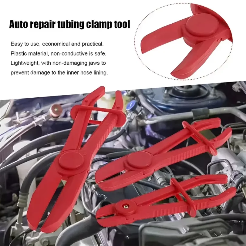 3Pcs/Set Car Hose Tube Clamp Pliers Tool Brake Fuel Water Line Clamp Pliers for Car Repair Hose Clamp Removal Hand Tool