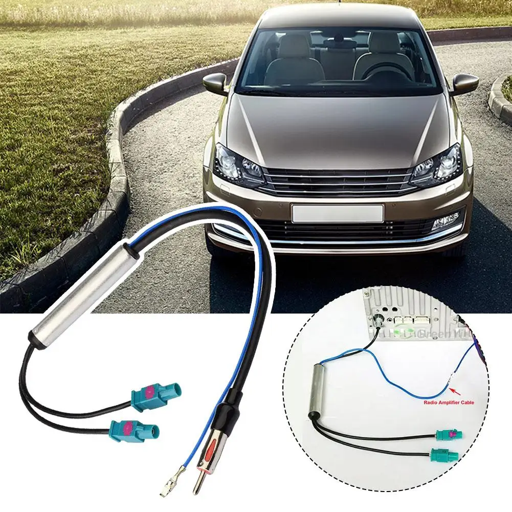 Amplificador De Antena Fakra A Fakra Para Radio De Coche, Compatible Con VW, Audi, Seat Y Más