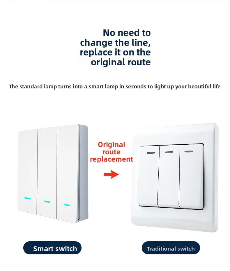 Zigbee Smart Button Switch Single Zero Fire Universal Edition Tuya Smart Home App Remote Control 86 Type Wall Intelligent Switch