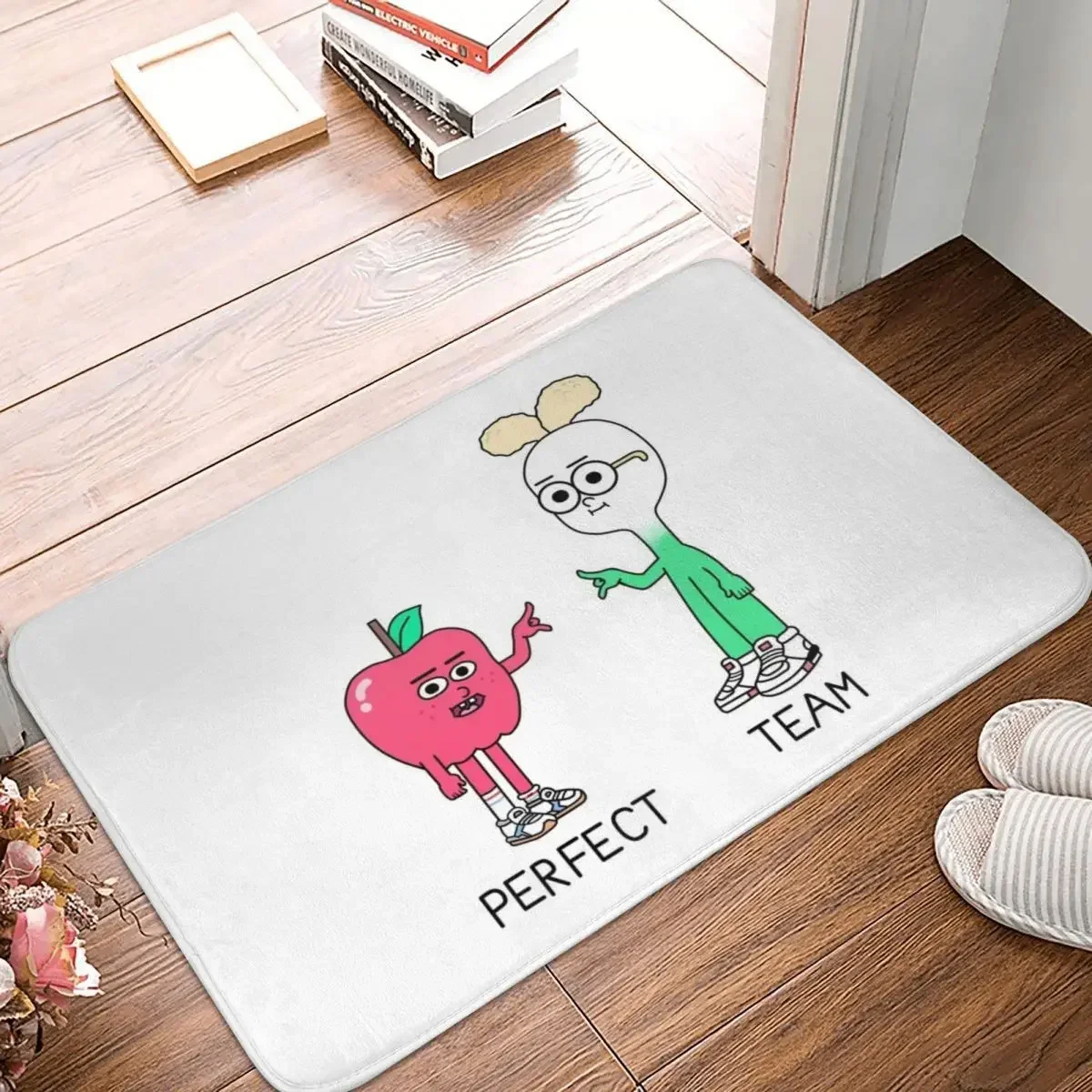 Apple And Onion Doormat Rug Carpet Mat Footpad Polyester Anti-slip Dust-Proo Front Room Corridor Kitchen Bedroom Balcony Toilet