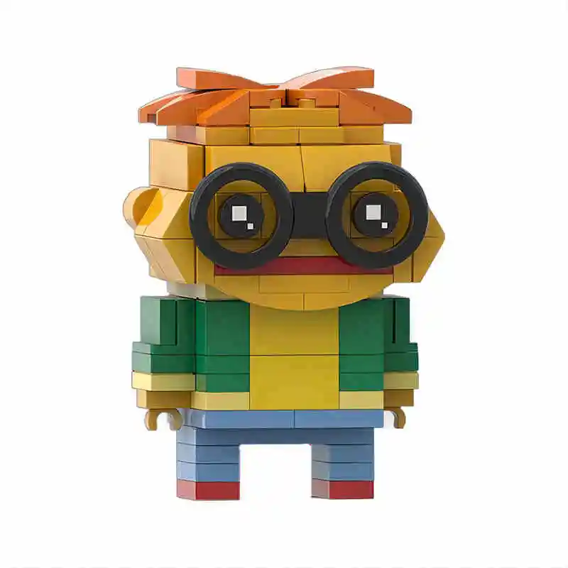 Moive Series Cartoon Frog Character Building Blocks MOC Puppet Doll Square Head Figures Assembly Model Puzzle Toy Birthday Gift