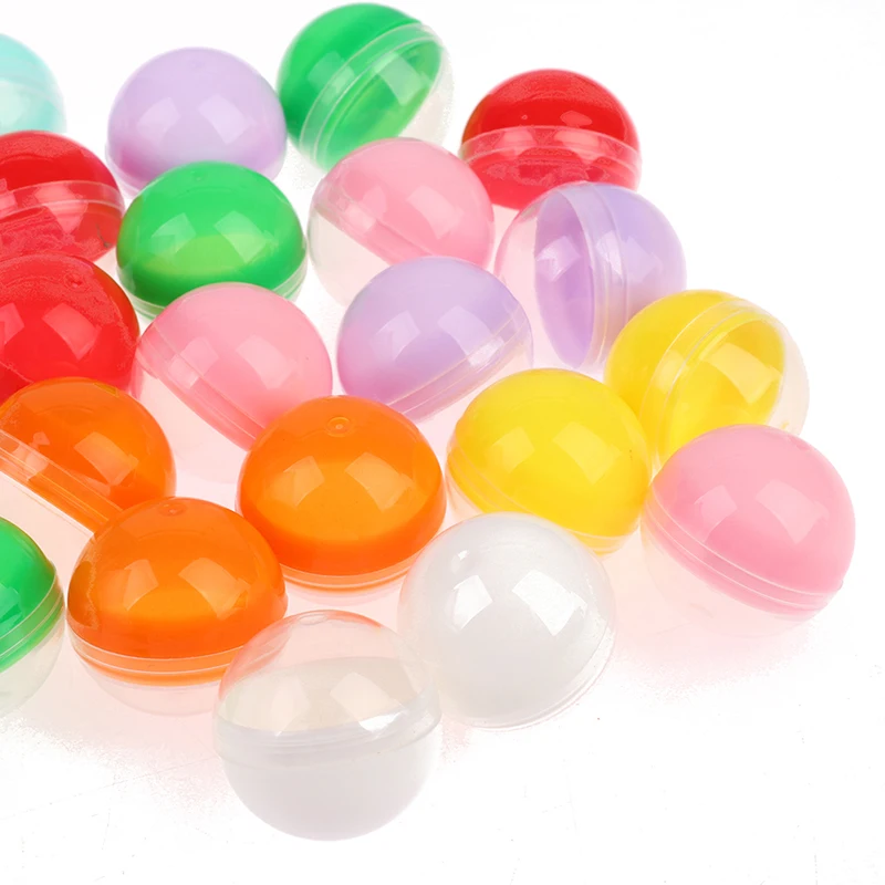 �� 100Pcs Mini 28/32/35/38MM Klar Transparent Kunststoff Kapsel Spielzeug Überraschung Ball Winzige Container, der Dinge Modell Kinder Party Spielzeug – Detail 13