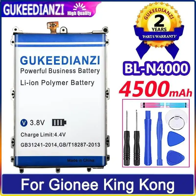 4500 мАч BL-N4000 аккумулятор мобильного телефона для Gionee King Kong Elife GN5001 GN5001S V187 высокая совместимость 4500 мАч BL-N4000 аккумулятор мобильного телефона для Gionee King Kong Elife GN5001 GN5001S V187 высокая совместимость